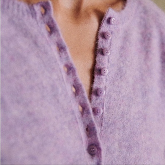 Sezane Leon Jumper Lilac Purple - Picture 2 of 9